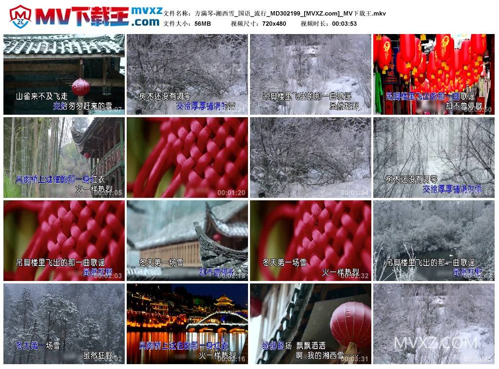 方满琴-湘西雪_国语_流行_MD302199